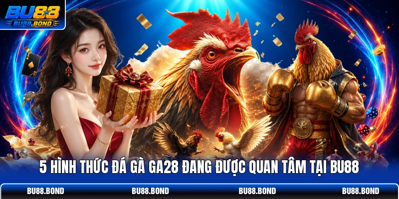 5 hình thức đá gà GA28 đang được quan tâm tại BU88