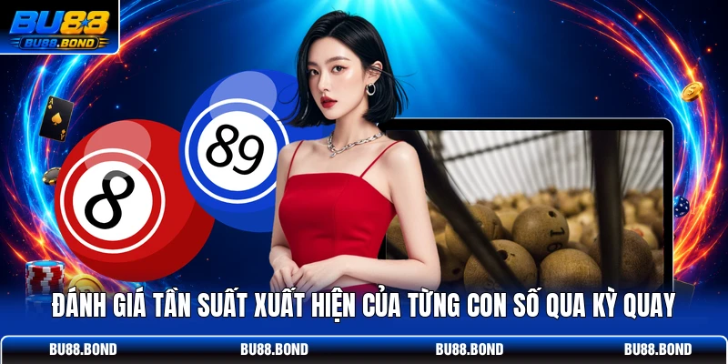 Đánh giá tần suất xuất hiện của từng con số qua kỳ quay