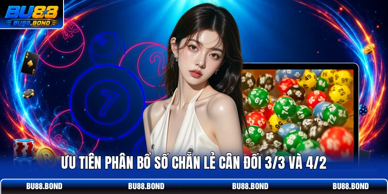 Ưu tiên phân bổ số chẵn lẻ cân đối 3/3 và 4/2