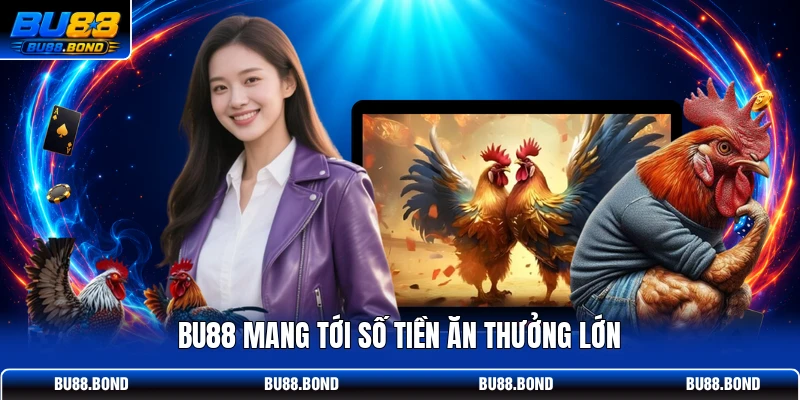 Đá Gà BU88 - Điểm Hẹn Phát Sóng Trực Tiếp Sắc Nét 4K BU88 mang tới số tiền ăn thưởng lớn